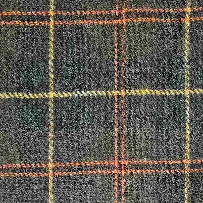 SCOZZESE VERDE QUADRI OCRA ARANCIO